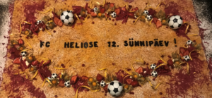 FC Heliose 12. sünnipäeva tort